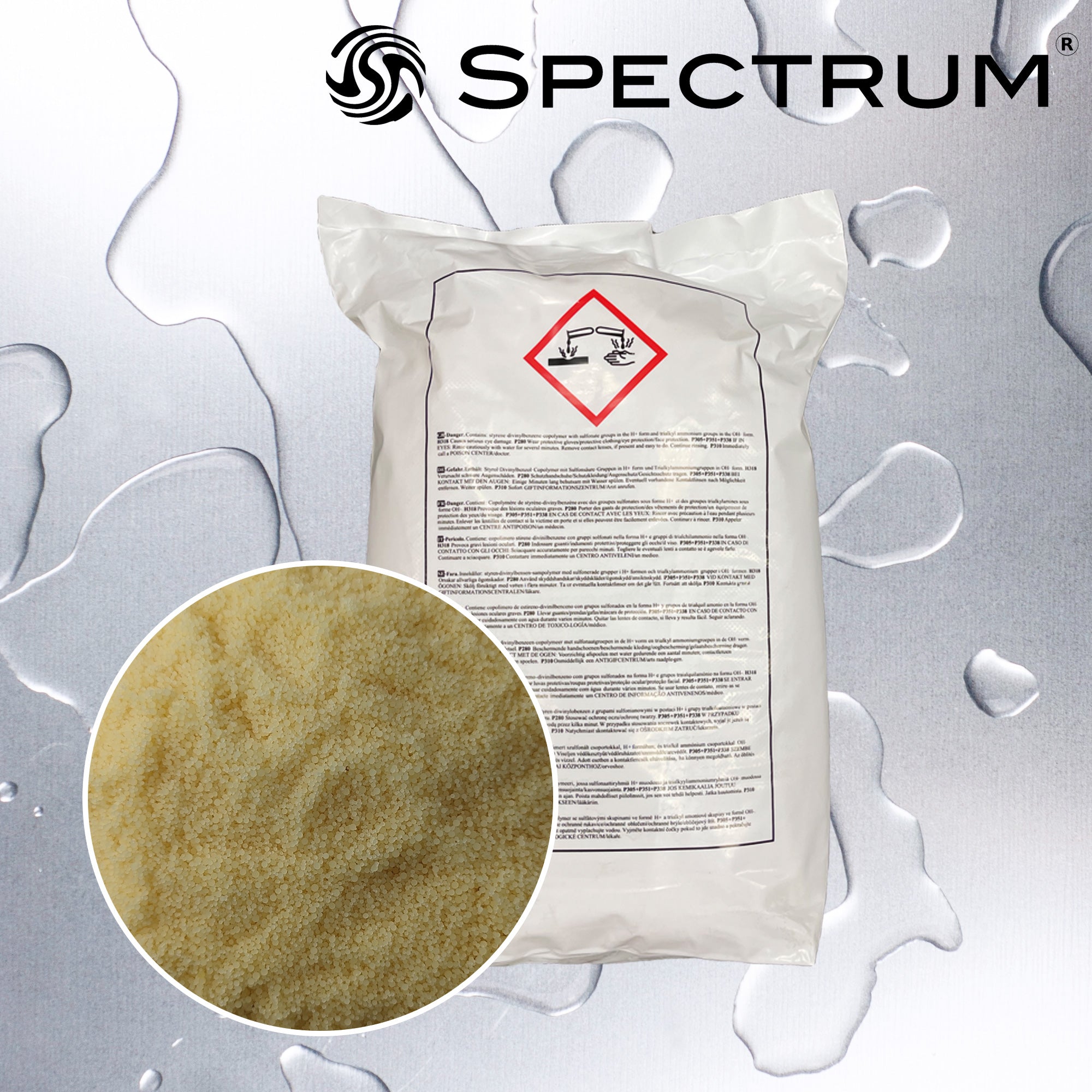 SRHM-RESIN-25L  :  SPECTRUM ION-X Resin - 25 Litre Bag