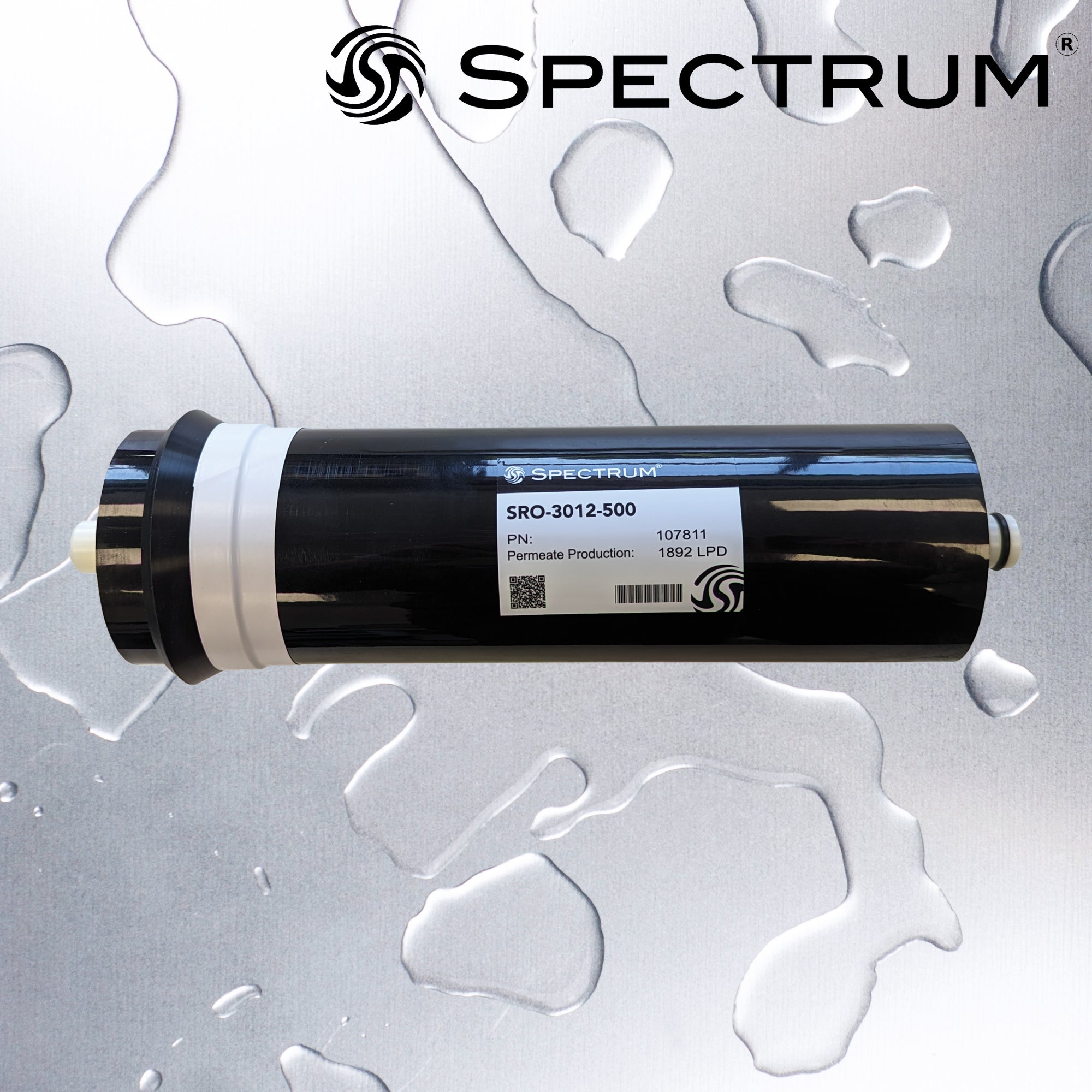 SRO-3012-500  :  SPECTRUM 3 x 12µ Reverse Osmosis Membrane 500GPD