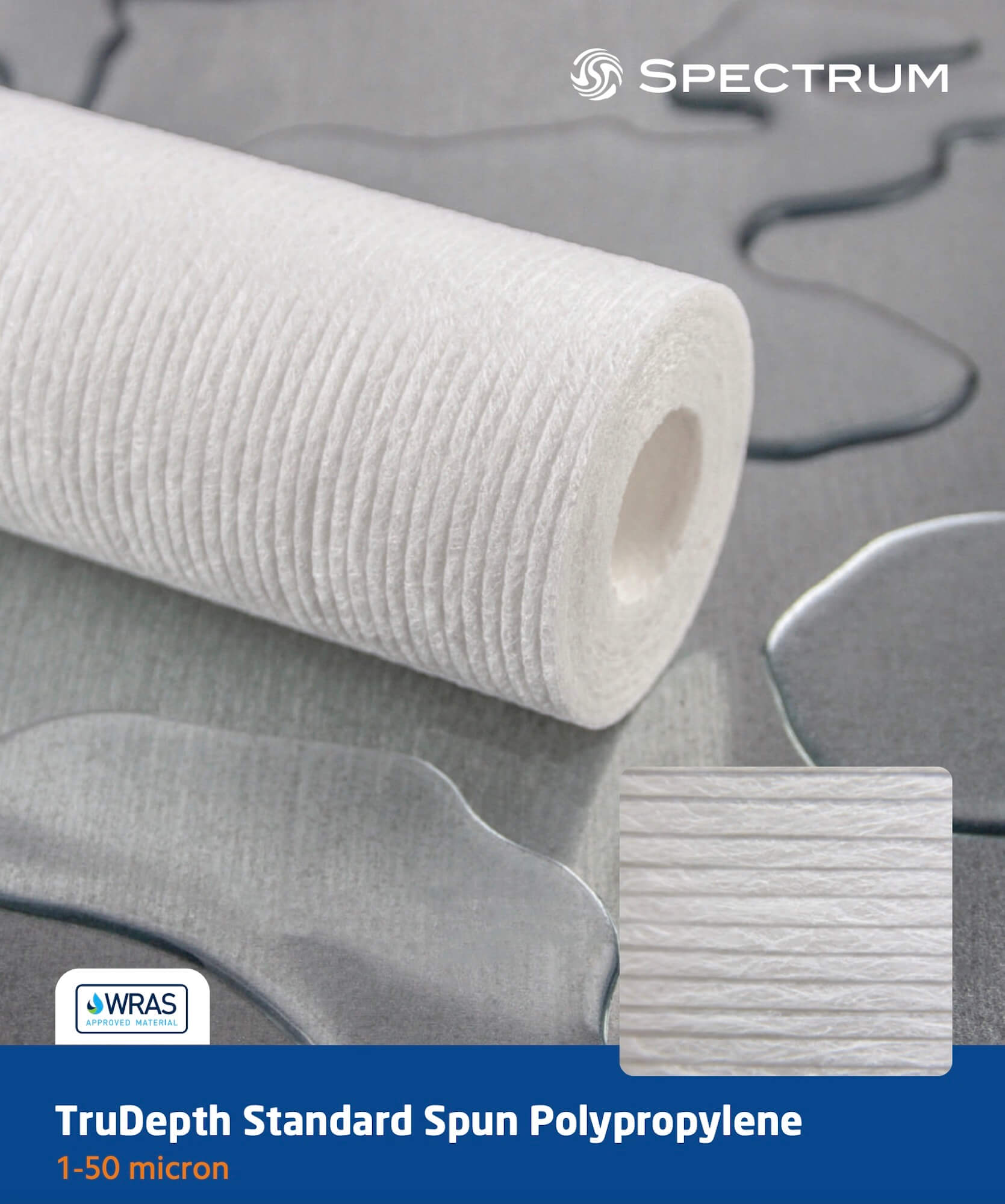SSP-5-20   :   SPECTRUM TruDepth Standard Spun Polypropylene Filter 5?m 20"