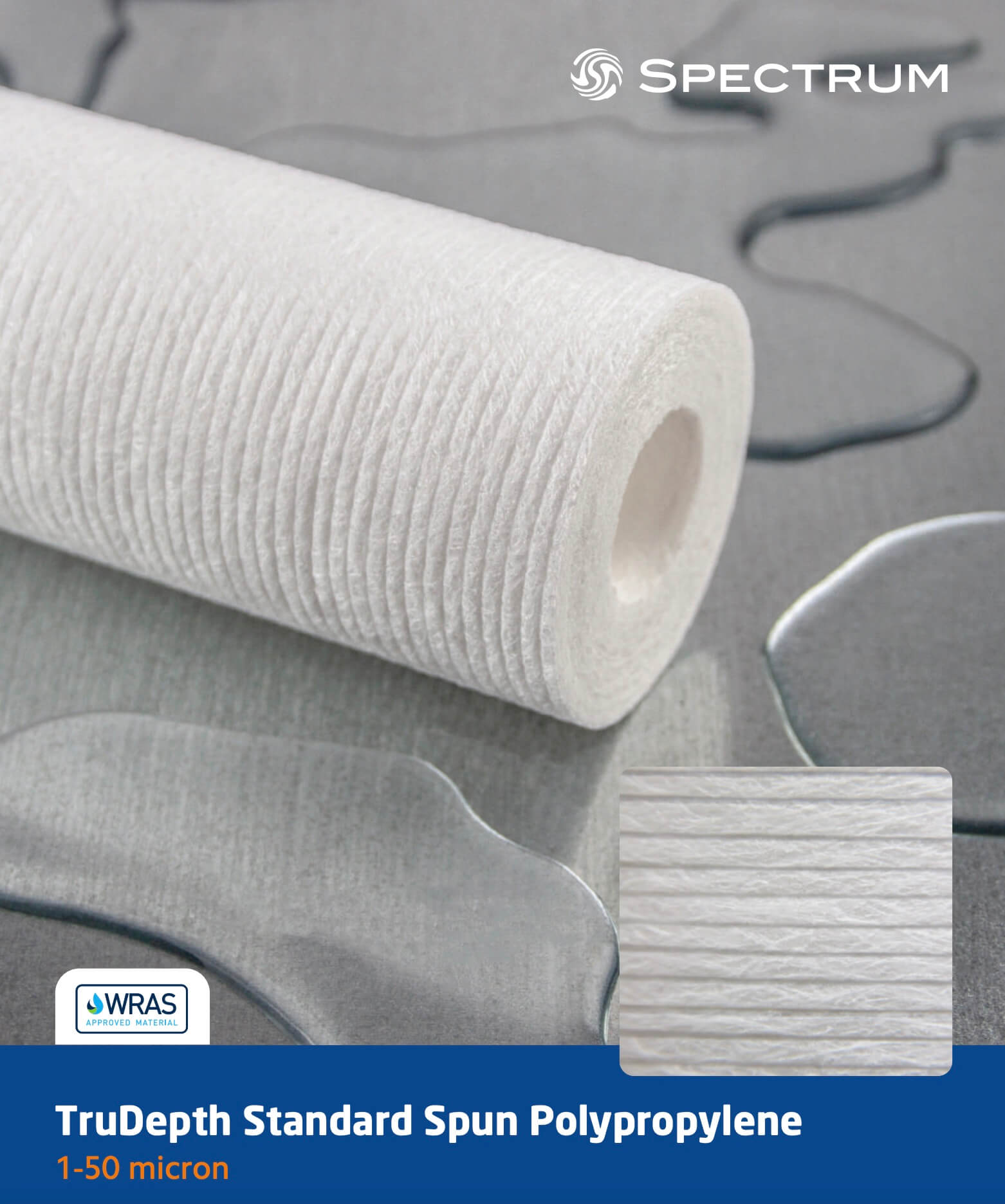 SSP-30-40: SPECTRUM TruDepth Standard-Spun-Polypropylen-Filter 30 µm (40 Zoll)