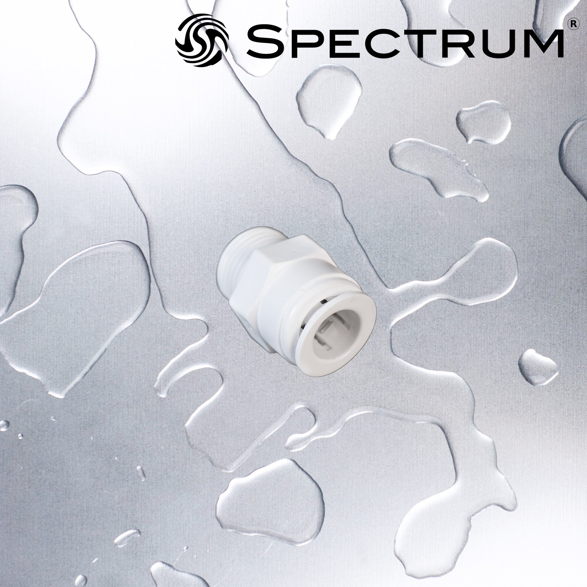 SC-S-T2P2   :   SPECTRUM Connector Straight 1/2" Male Thread / 1/2" Push Fit