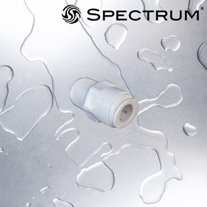 SC-S-T3P3   :   SPECTRUM Connector Straight 3/8" Male Thread / 3/8" Push Fit