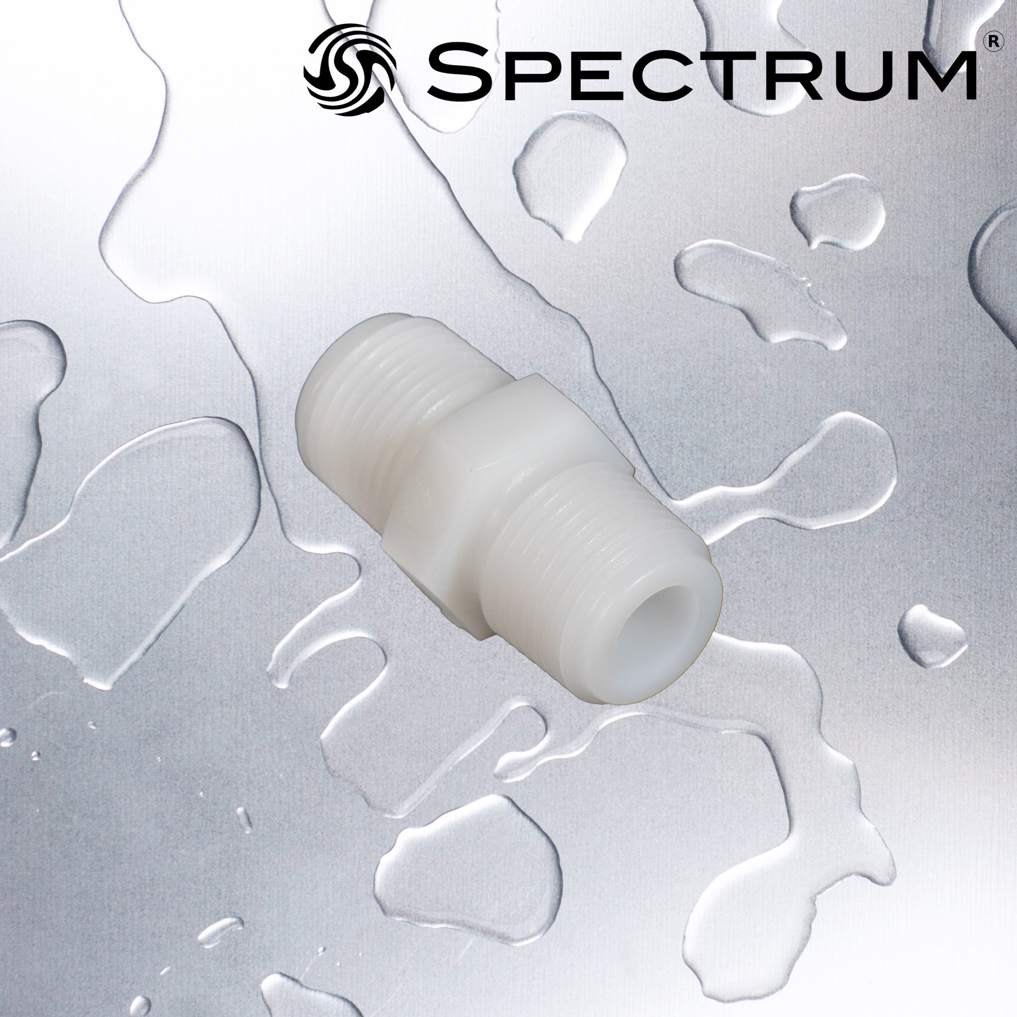 SC-S-T3T3   :   SPECTRUM Connector Straight 3/8" Male Thread / 3/8" Male Thread