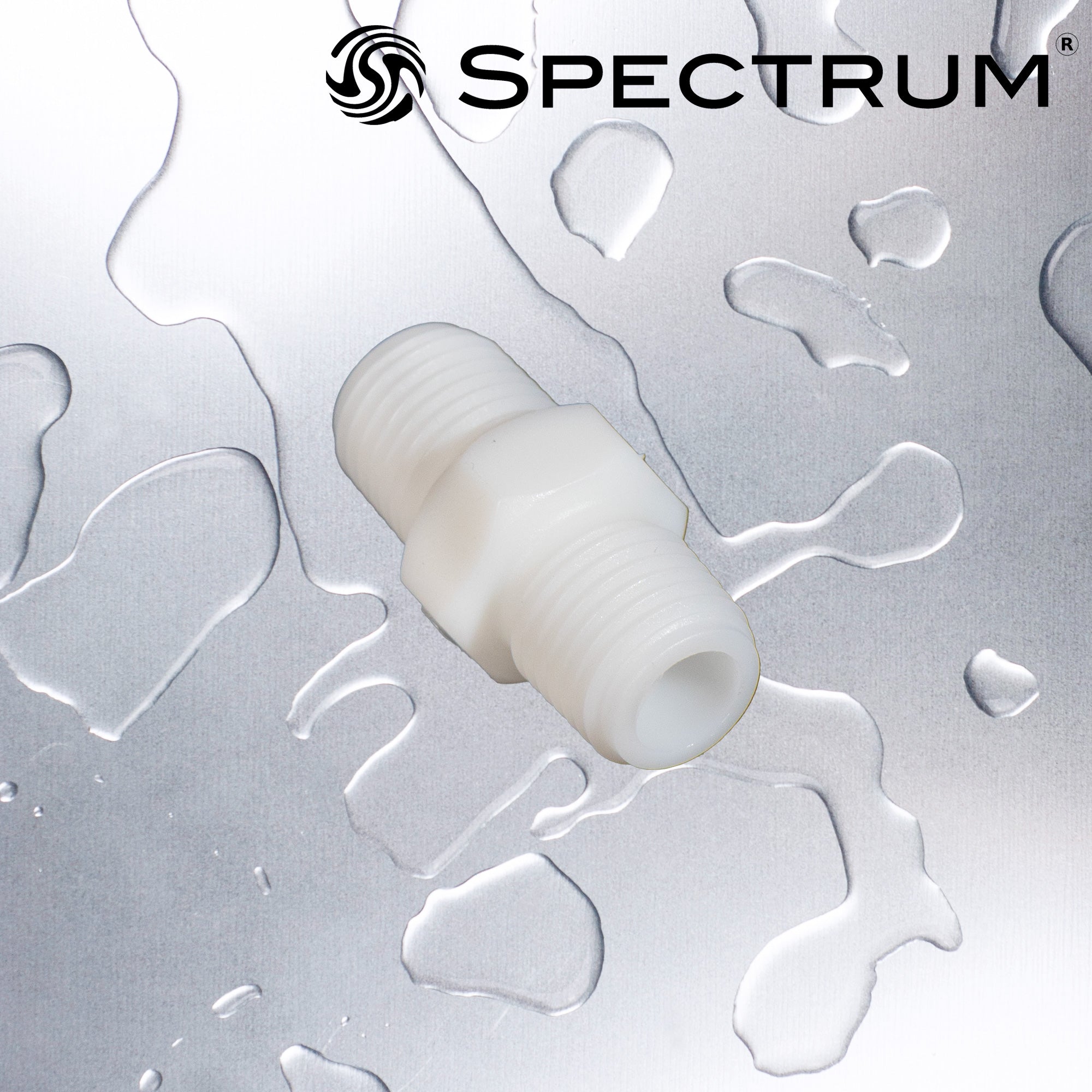 SC-S-T4T4   :   SPECTRUM Connector Straight 1/4" Male Thread / 1/4" Male Thread