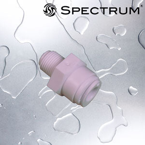 SC-S-T8P4   :   SPECTRUM Connector Straight 1/8" Male Thread / 1/4" Push Fit