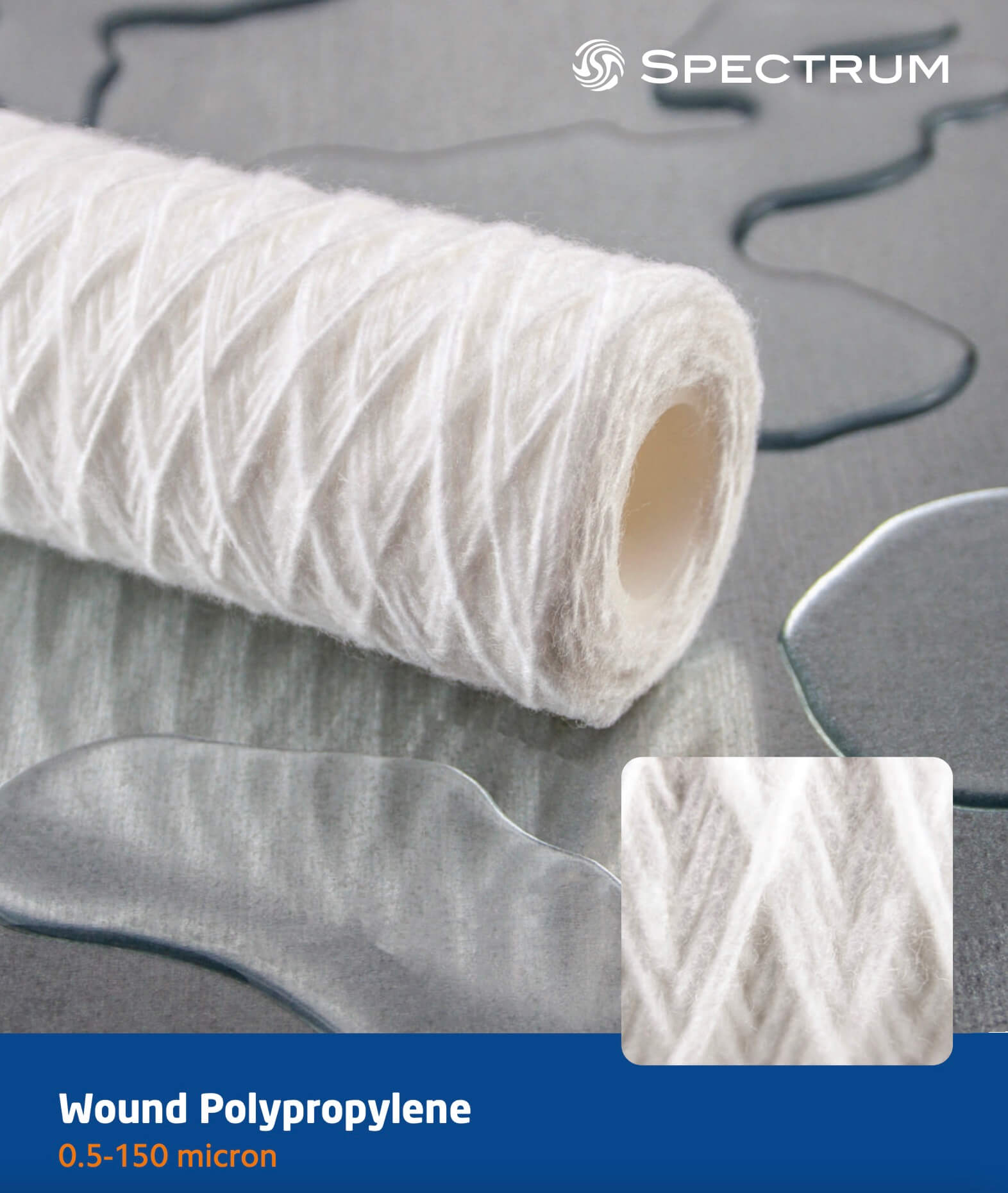 SWP-0.5-30   :   SPECTRUM Wound Polypropylene Filter 0.5?m 30 Inch