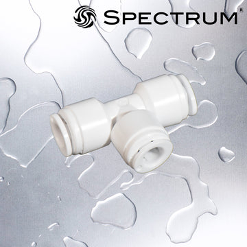 SC-T-P4P4P4   :   SPECTRUM Connector T 1/4" Push Fit / 1/4" Push Fit / 1/4" Push Fit