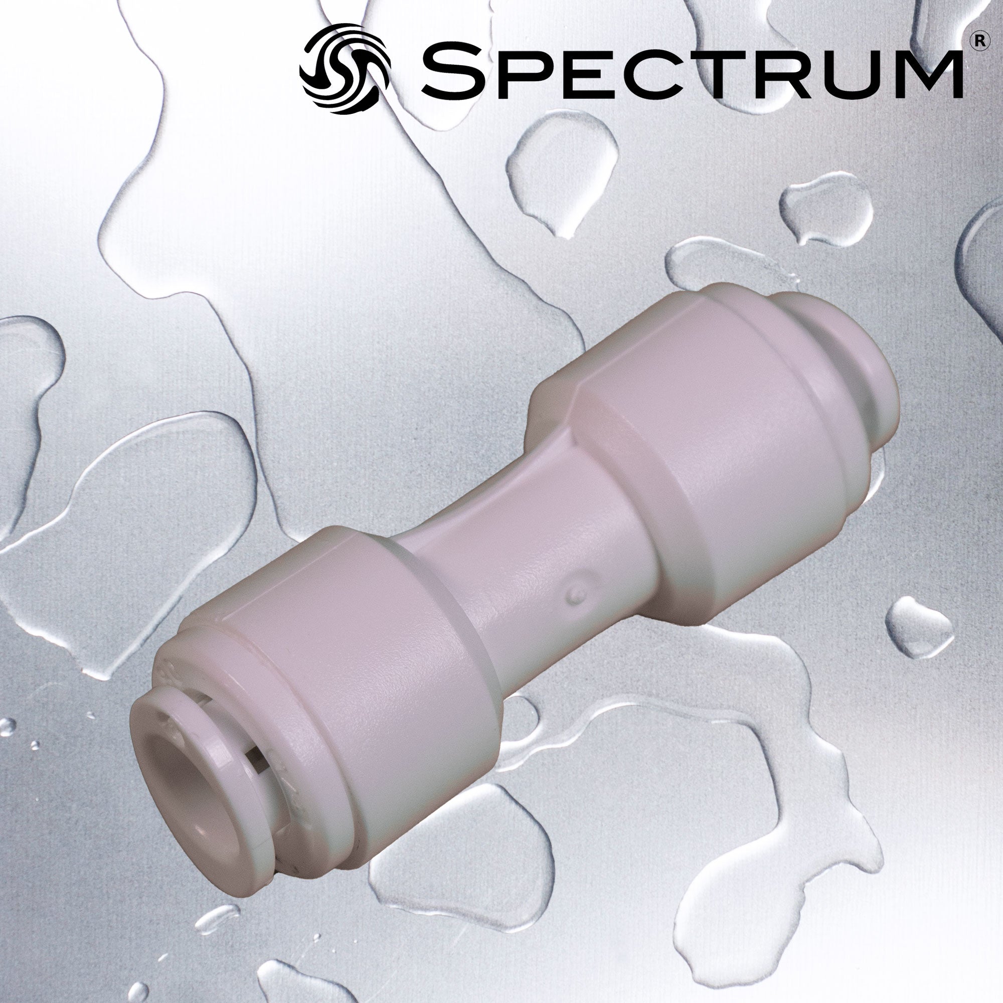 SC-U-P4P4   :   SPECTRUM Union Connector 1/4" Push Fit / 1/4" Push Fit