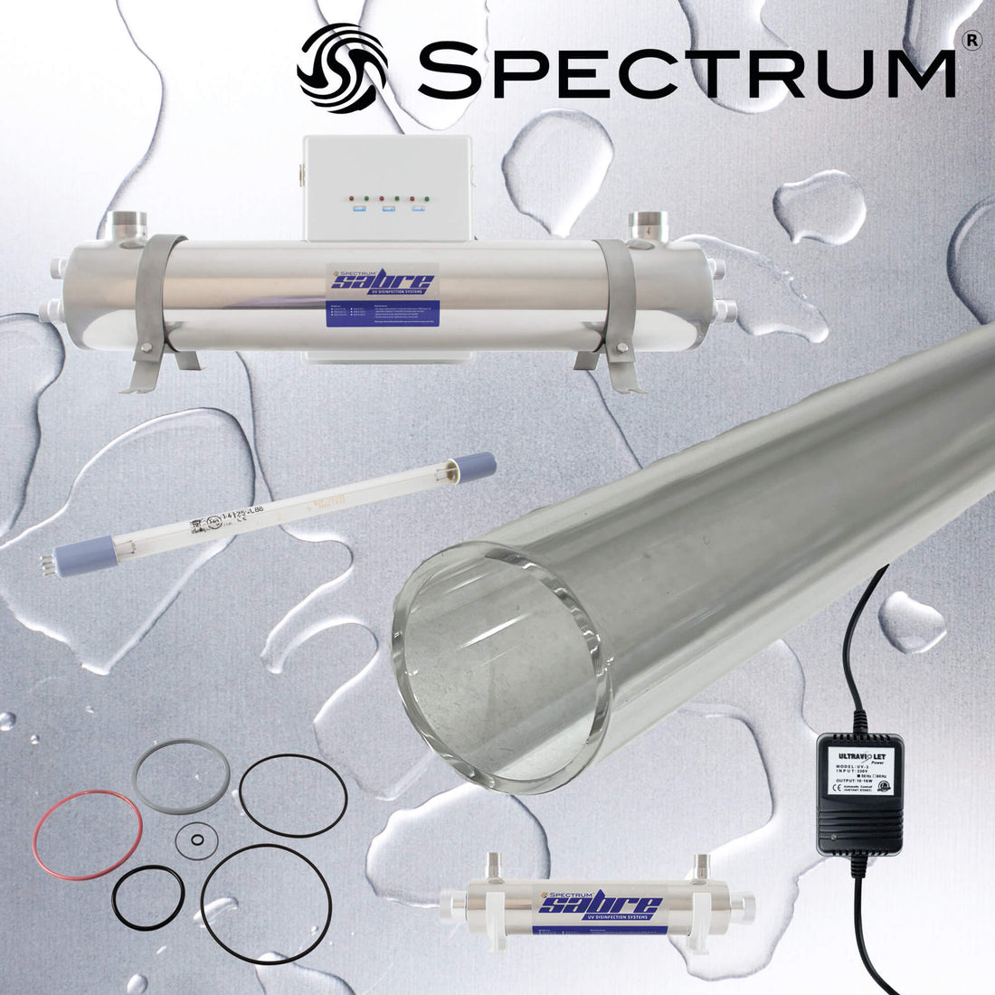 SUV-S-30-3/4-EU   :   SPECTRUM Sabre UV Disinfection System, 30 LPM, 3/4" BSP with EU Plug